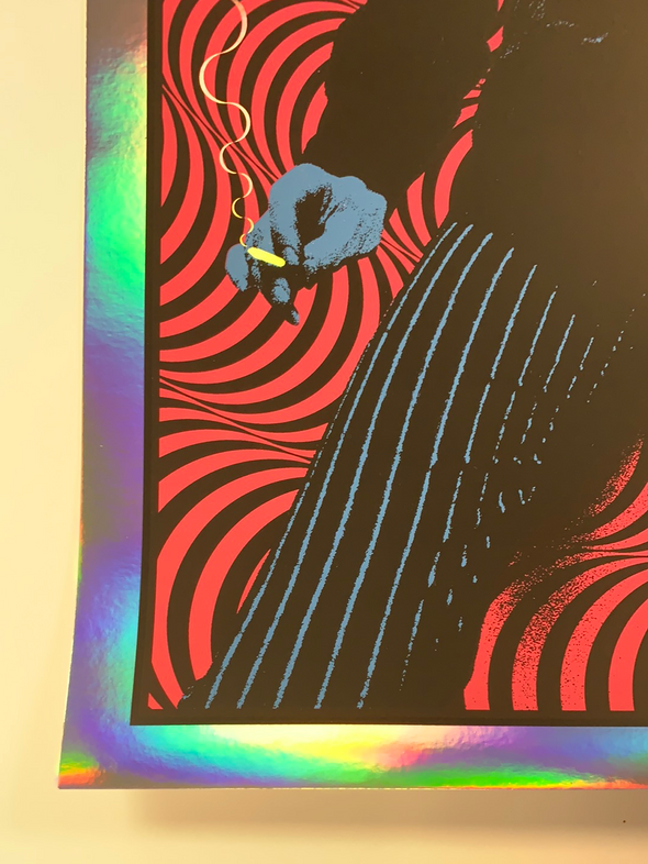 Bob Dylan - 2020 Carl Glover Poster Art Print Rainbow FOIL