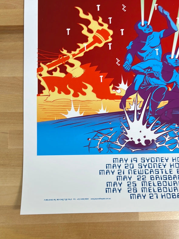 Beastie Boys - 1999 Dillon Naylor poster 2nd edition Australian Tour