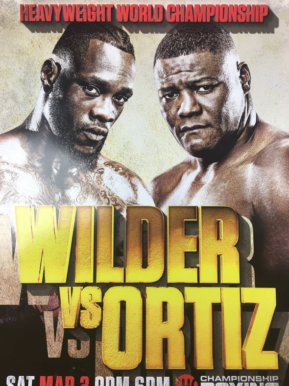 Boxing - 2018 Poster Wilder vs Ortiz