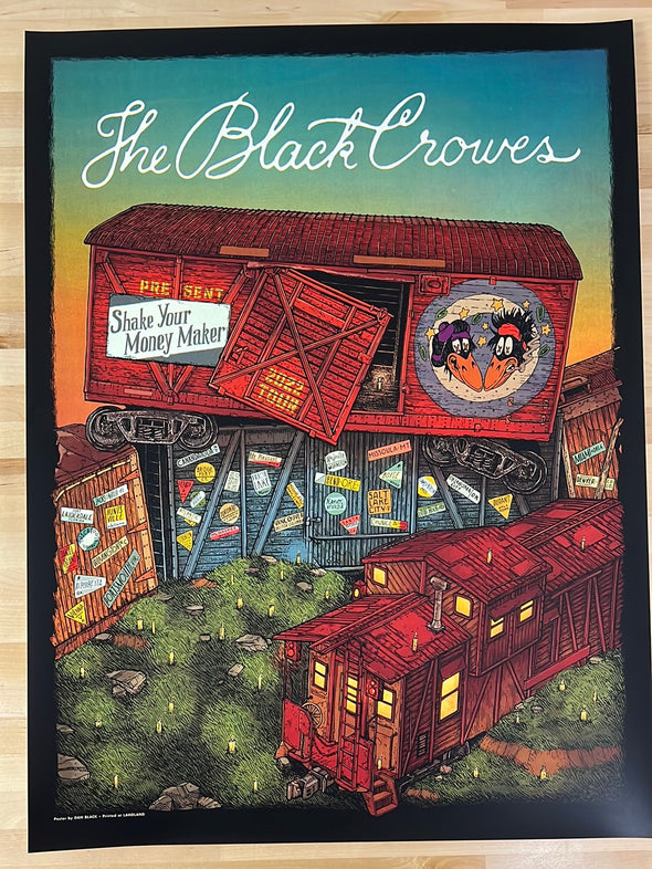 The Black Crowes - 2022 Landland poster Shake Your Money Maker Tour