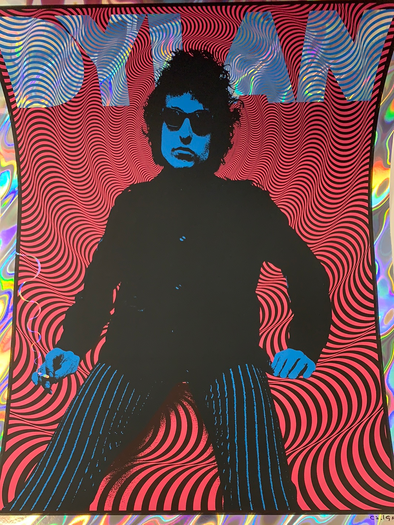 Bob Dylan - 2020 Carl Glover Poster Art Print Lava FOIL