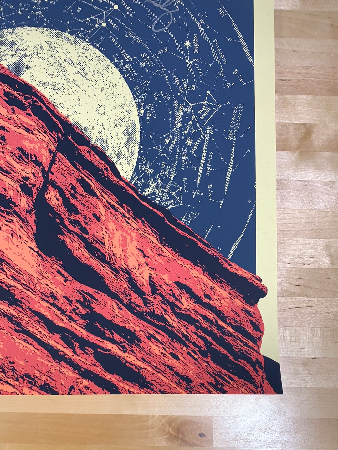 Daniel Rateliff Red Rocks Nathaniel Rateliff & the Night Sweats - 2021 SIGNED poster Red Rocks M ...