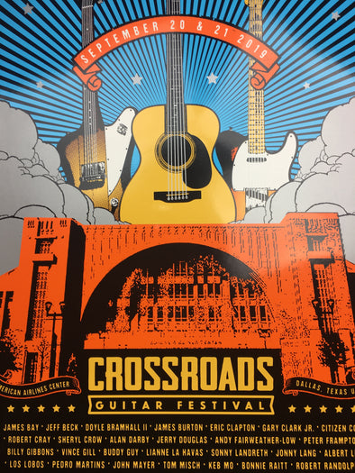 Crossroads Guitar Festival - 2019 Scrojo poster Dallas, TX American Airlines Cen