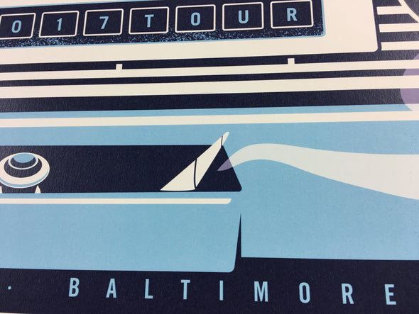 Tom Petty - 2017 Dan Stiles poster Baltimore, MD 40th Anniversary Tour 7/23
