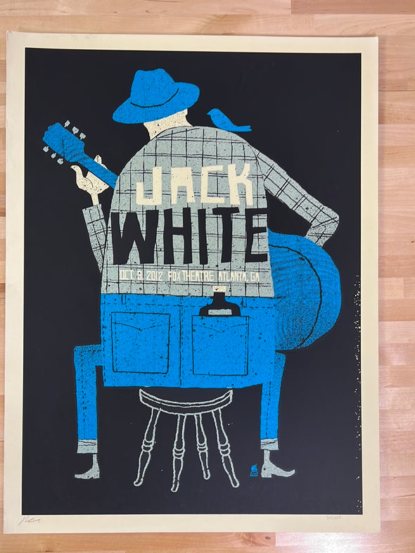 Jack White - 2012 Methane poster Atlanta, GA Fox Theatre