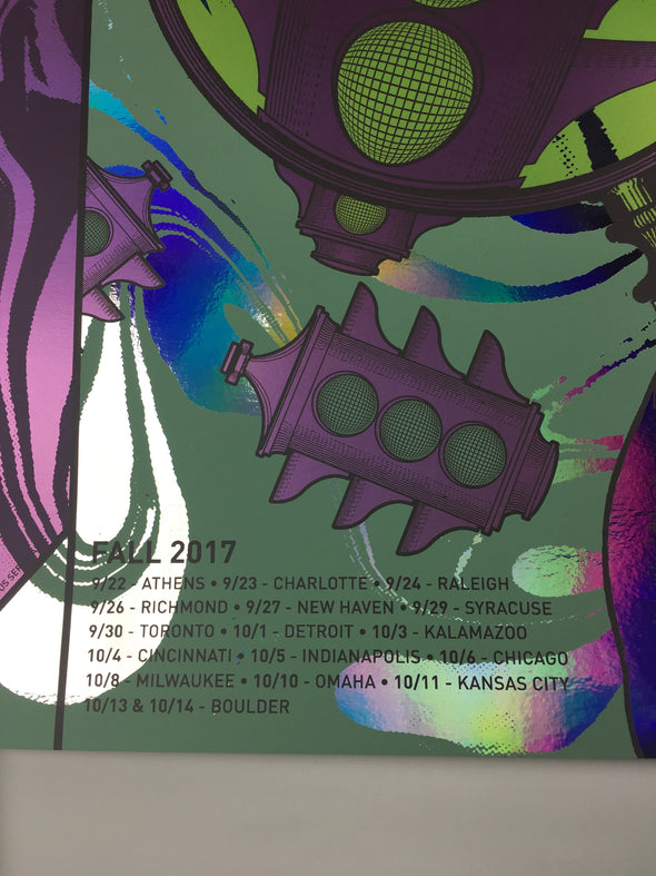 Mike Gordon - 2017 Status Serigraph Poster Fall Tour FOIL