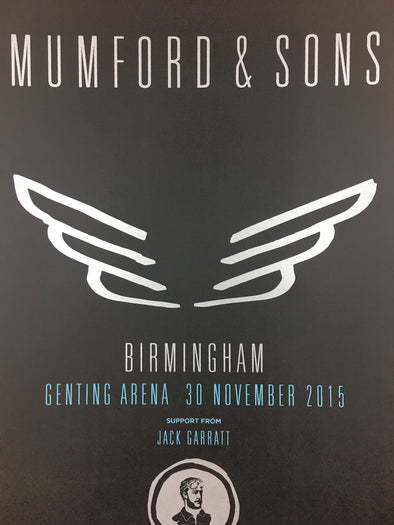Mumford & Sons - 2015 Poster Birmingham, England, UK Genting Arena