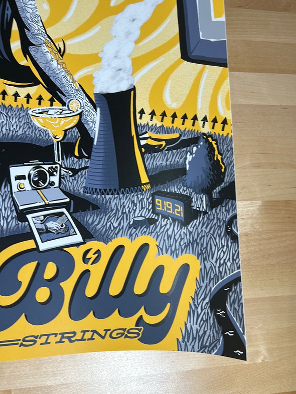 Billy Strings - 2021 Darin Shock poster Bonner, MT