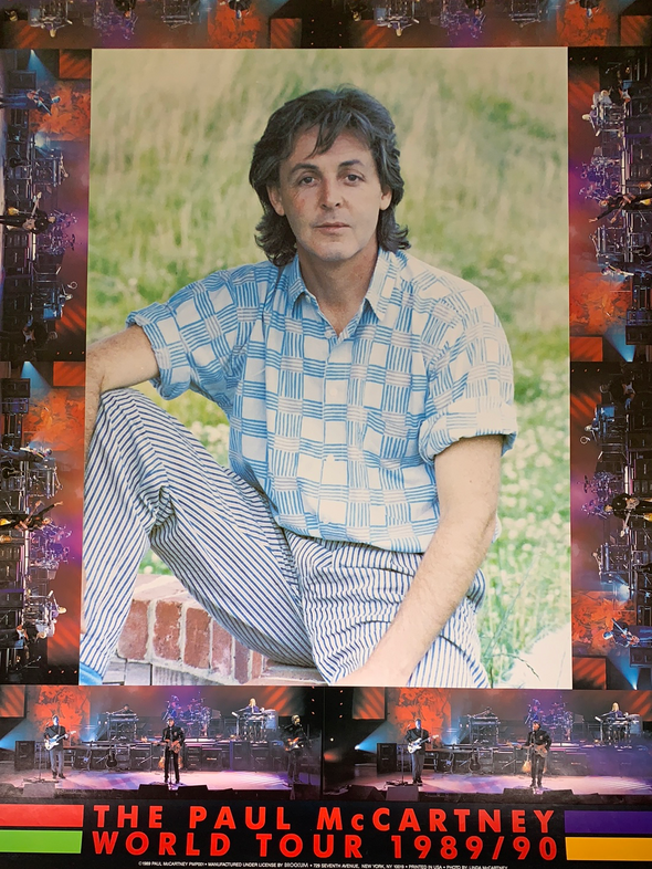 Paul McCartney - 1989/1990 original vintage poster The Beatles
