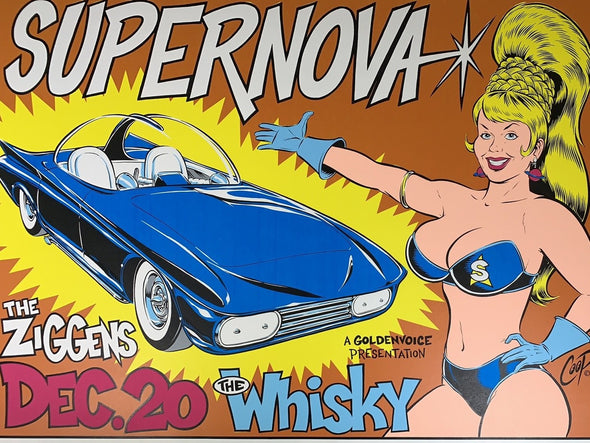 Supernova - 1995 Chris Coop poster Los Angeles, CA Whisky a Go-Go