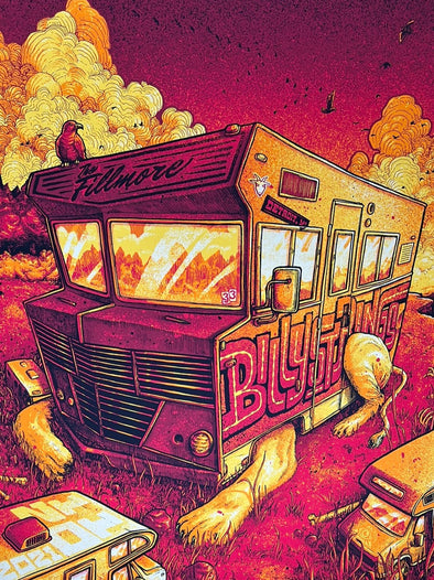 Billy Strings - 2021 Dave Kloc poster Detroit, MI 11/20 The Fillmore 1st