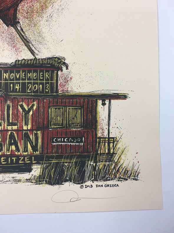 Kelly Hogan w/ Mark Eitzel - 2013 Dan Grzeca Poster Chicago, IL Old Town School