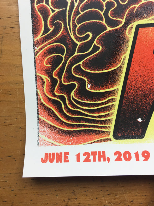 Eddie Vedder - 2019 Paul Jackson poster Brussels, BEL Forest National | Vorst Nationaal