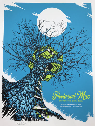 Fleetwood Mac - 2014 Billy Perkins poster Houston Toyota Center