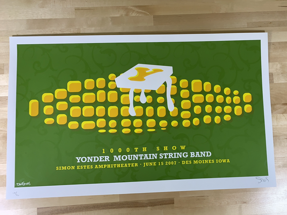 Yonder Mountain String Band - 2007 Dan Stiles poster Des Moines, IA Simon Estes