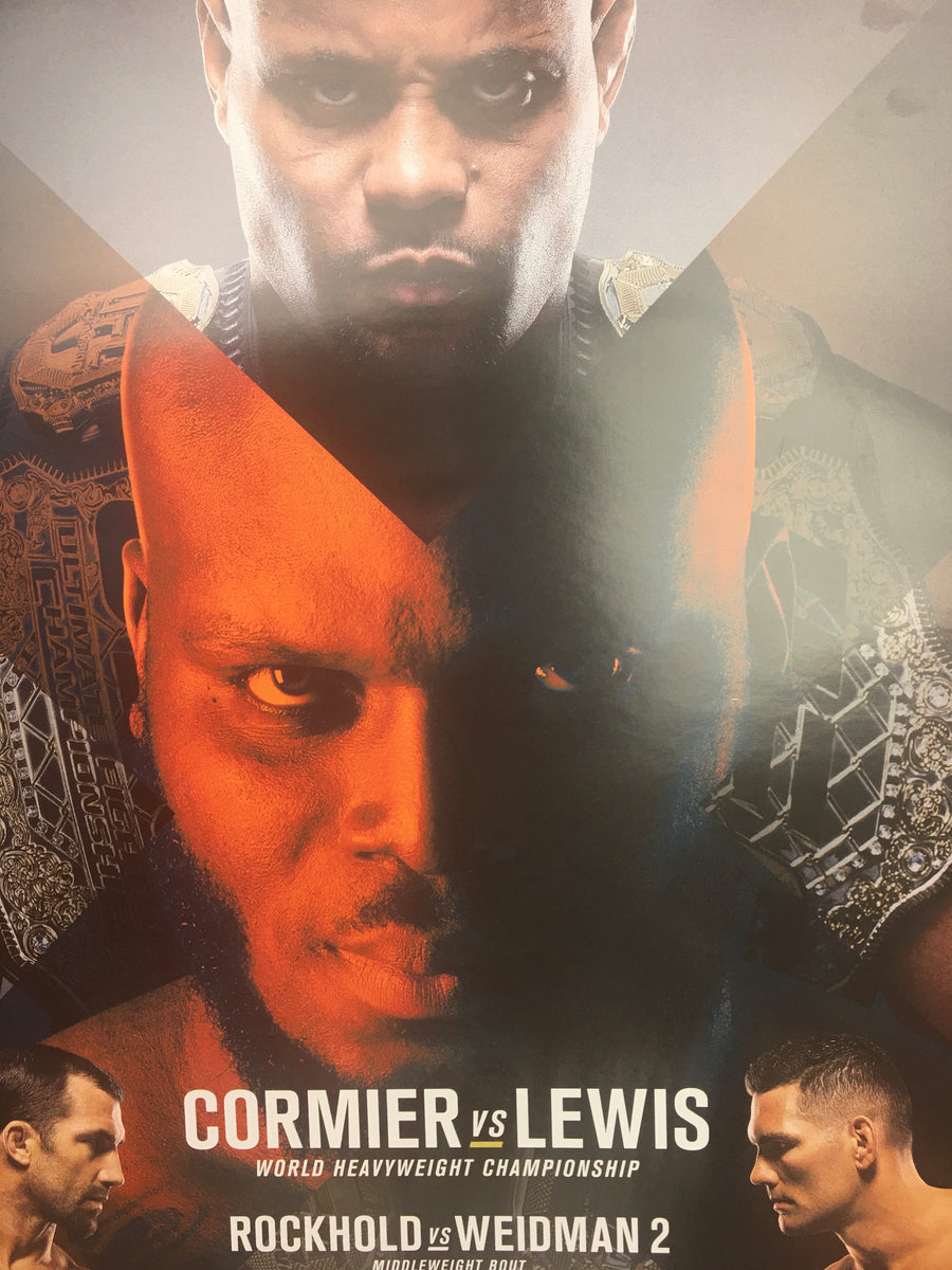 UFC 230 2018 Poster Cormier vs Lewis & Rockhold vs Weidman 2 – Sold Out ...