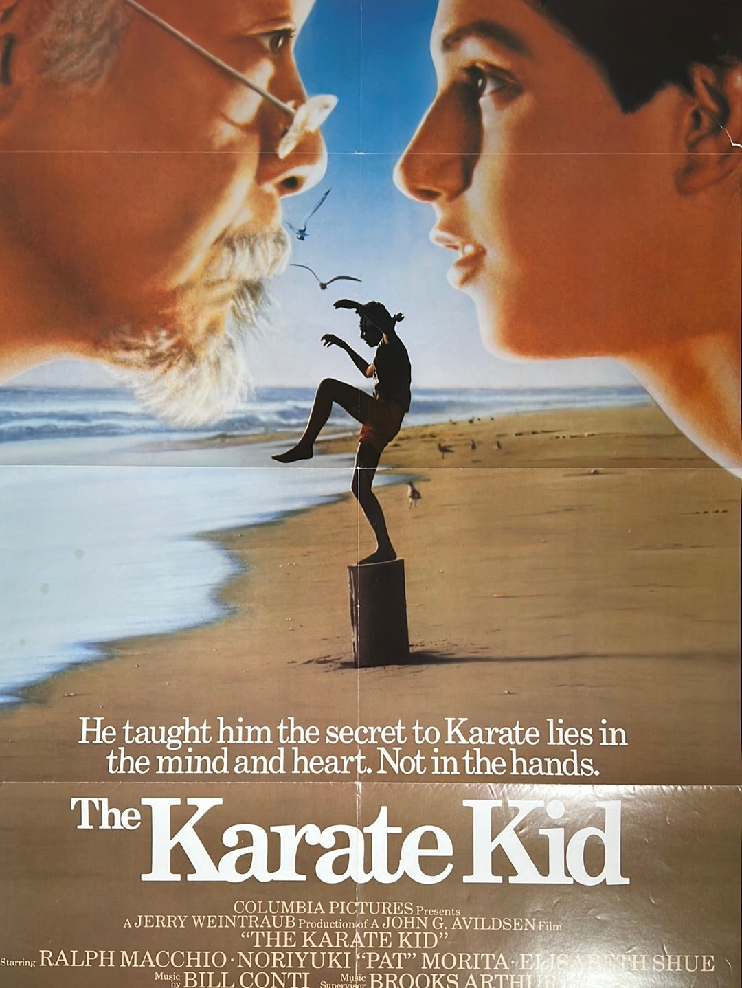 The Karate Kid 1984 One Sheet Movie Poster Original Vintage 27x41 the-karate-kid-1984-one-sheet-movie-poster-original-vintage-27x41