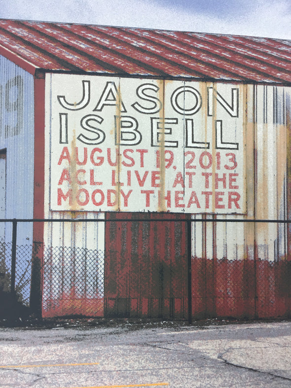 Jason Isbell - 2013 Dan MacAdam Crosshair Poster Austin, TX Moody Theater