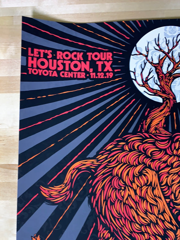The Black Keys - 2019 Todd Slater poster Houston, TX Toyota Center