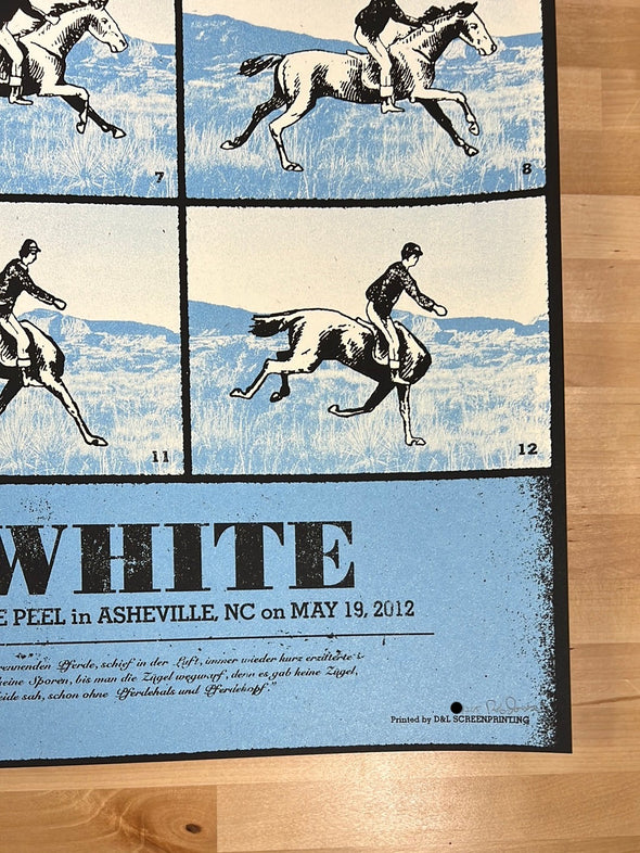 Jack White - 2012 Rob Jones poster Asheville, NC Alabama Shakes
