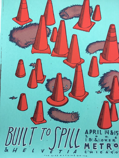 Built to Spill - 2006 Jay Ryan poster Chicago Metro