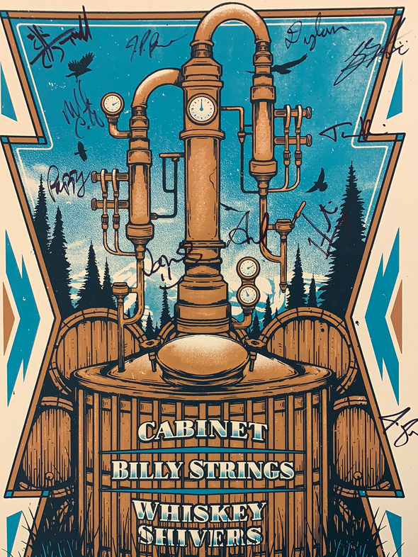 Billy Strings - 2017 Half Hazard poster Denver, Boulder, CO 72/80