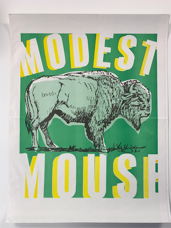 Modest Mouse - 1996 original newsprint Up Records promo poster Buffalo