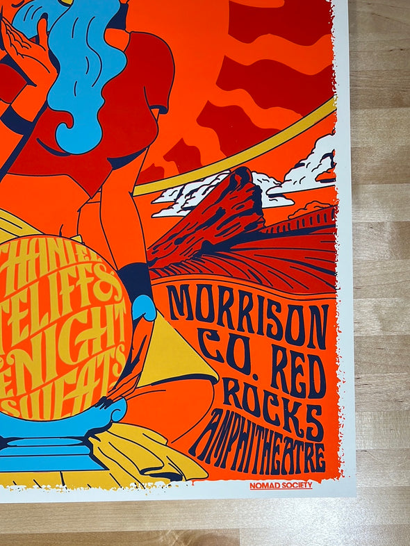 Nathaniel Rateliff & the Night Sweats - 2016 poster Red Rocks Morrison, CO