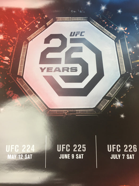 UFC 25 Years - 2018 Poster  224, 225, 226