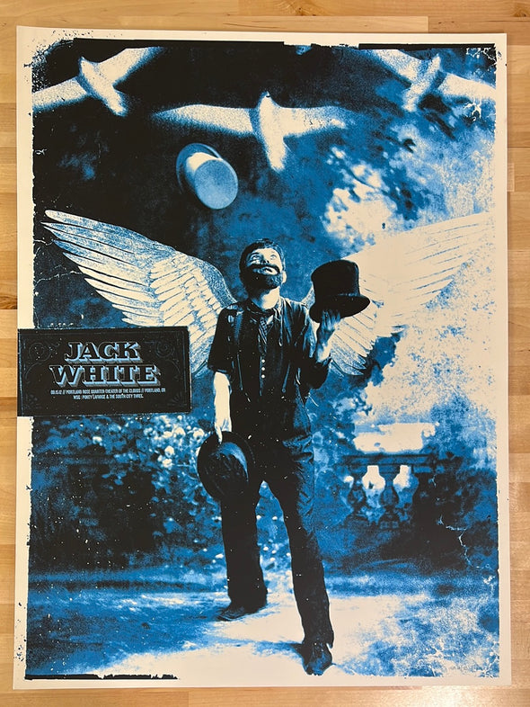 Jack White - 2012 The Silent Giants poster Portland, OR AP