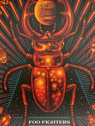 Foo Fighters - 2018 Todd Slater poster Austin, Texas 360 Amphitheater