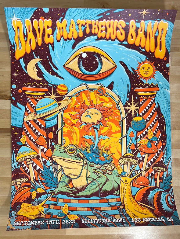 Dave Matthews Band - 2022 Pedro Correa poster Los Angeles, CA N1