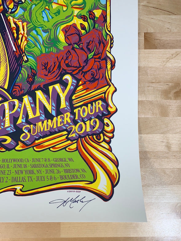 Dead & Company - 2019 AJ Masthay poster Summer Tour 1550