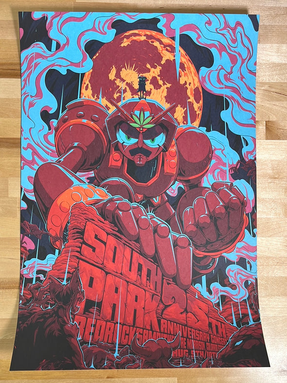 Robot - 2022 Nemo LITHO poster Red Rocks, CO South Park Primus Ween
