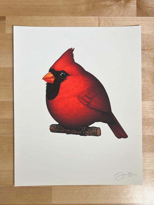 Fat Bird - 2022 Mike Mitchell poster Cardinal II