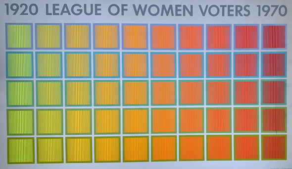 1920 League of Women Voters - 1969 1970 art print poster Original Vintage