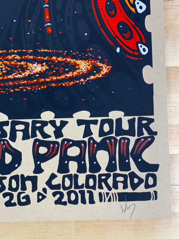 Widespread Panic - 2011 Jeff Wood poster Red Rocks Morrison, CO