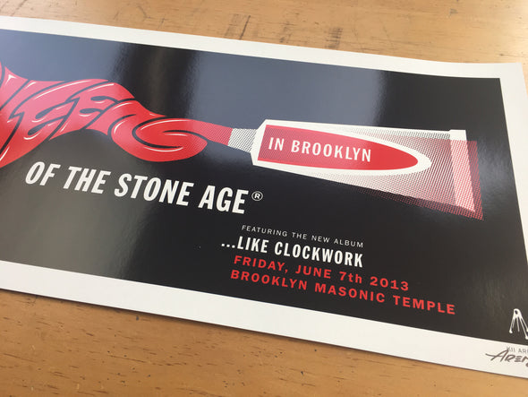 Queens of the Stone Age - 2013 Kii Arens poster Brooklyn New York QOTSA