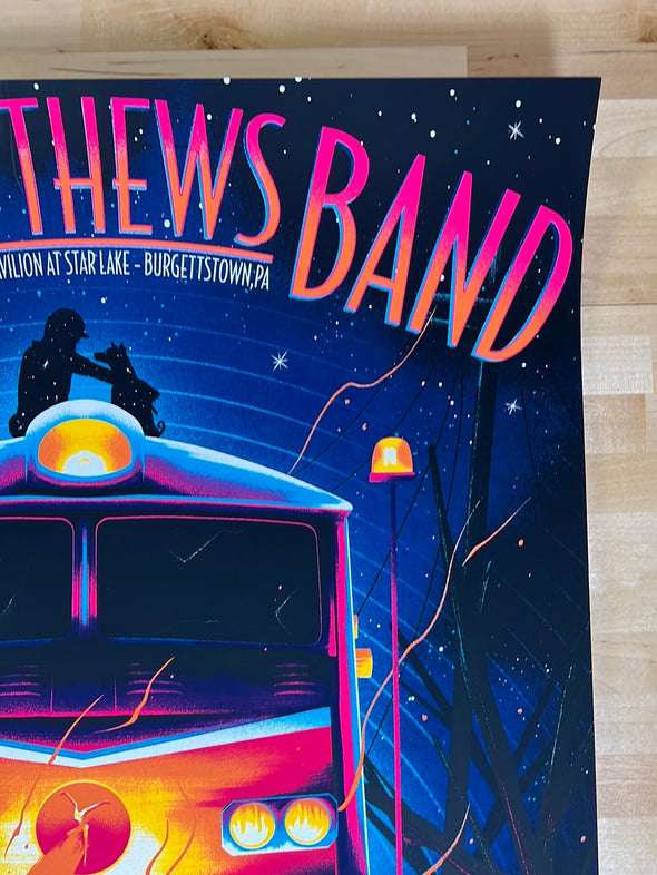 Dave Matthews Band - 2021 Arno Kiss poster Burgettstown, PA
