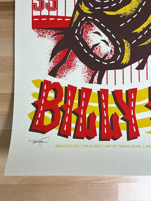 Billy Strings - 2021 Furturtle Show Prints poster Schaumburg, IL 6/11