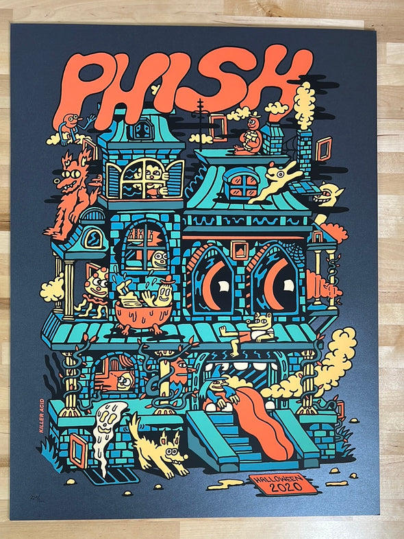Phish - 2020 Killer Acid poster Halloween at Home art print
