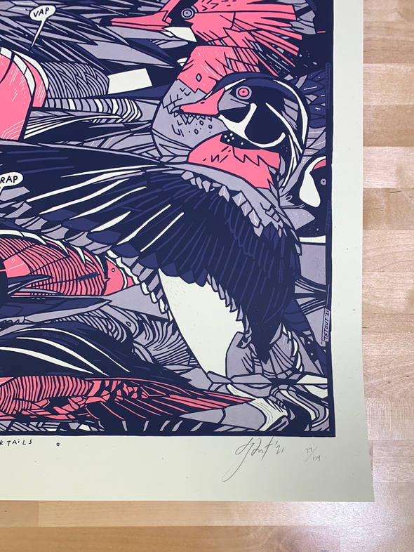 Ducktails - 2021 Tyler Stout Poster Art Print Duck Tails