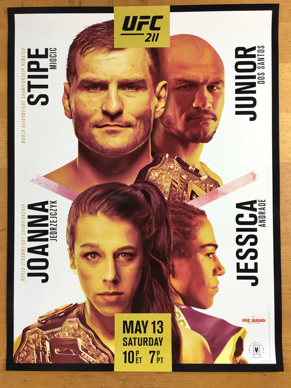 UFC 211 - 2017 Poster- Miocic vs Dos Santos