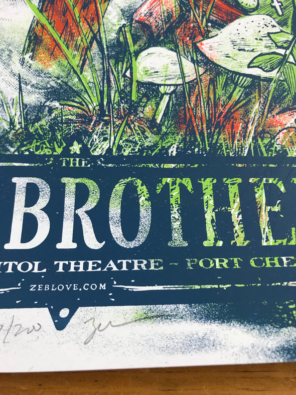 The Avett Brothers - 2017 Zeb Love Poster Port Chester Capitol Theater