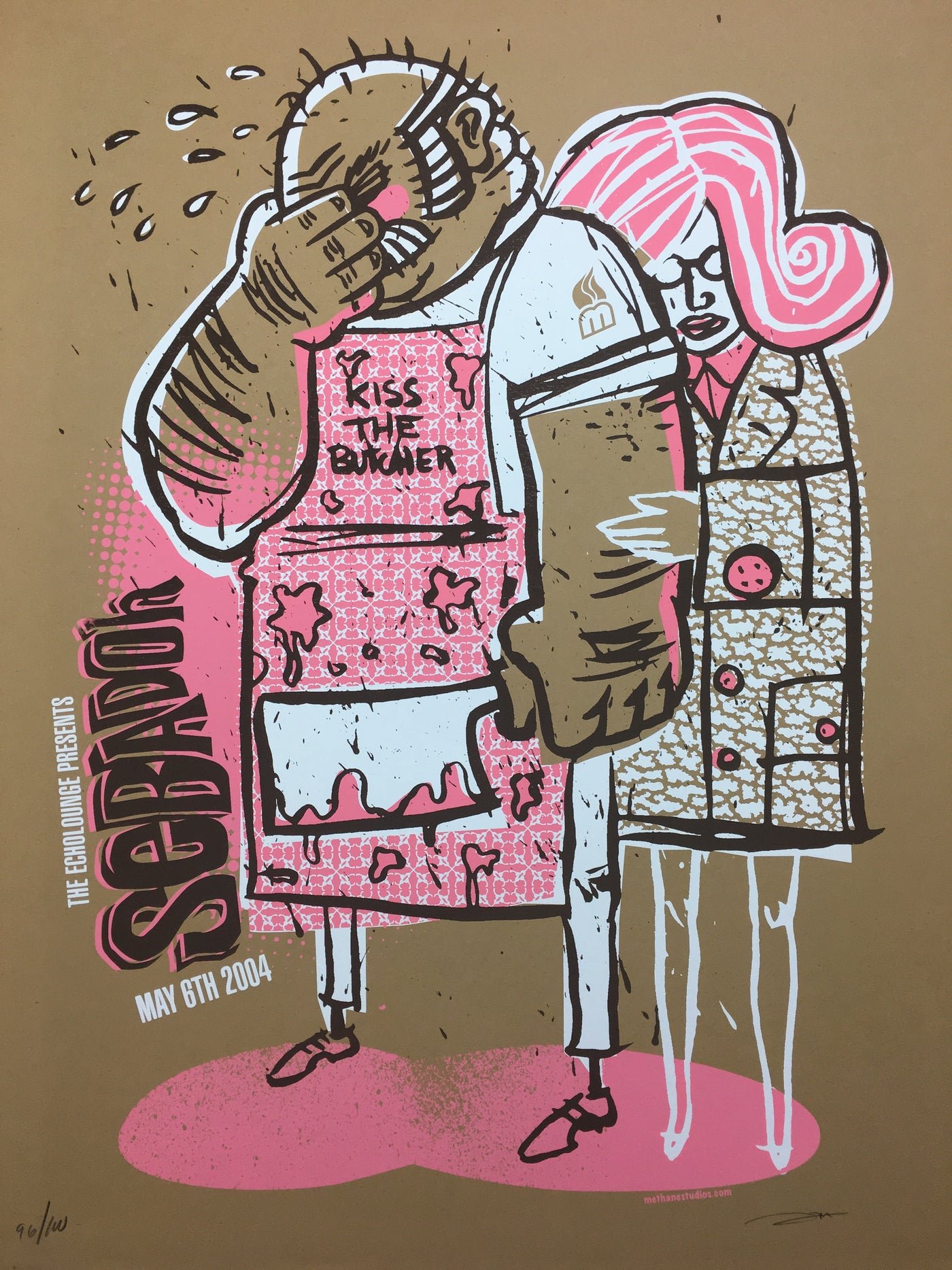 Sebadoh Backround Sebadoh - 2004 Methane Studios poster Atlanta, GA Echo Lounge – Sold ...