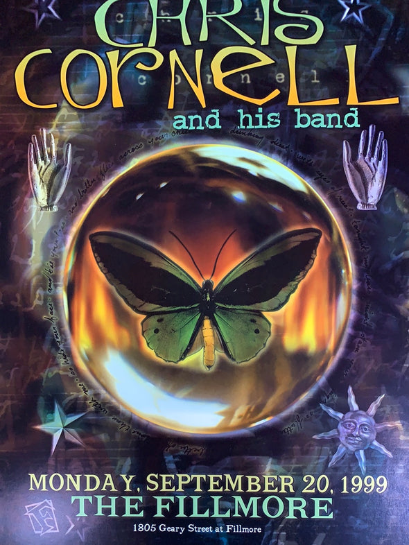 Chris Cornell - 1999 Craig Howell poster Fillmore Auditorium San Fran 1st