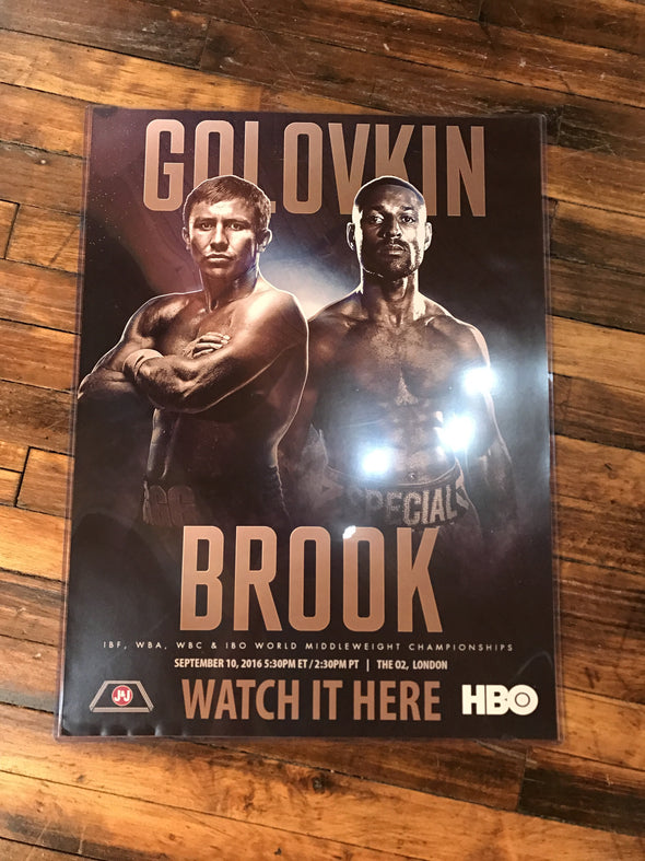 Boxing poster GGG Golovkin vs. Brook 2016 London