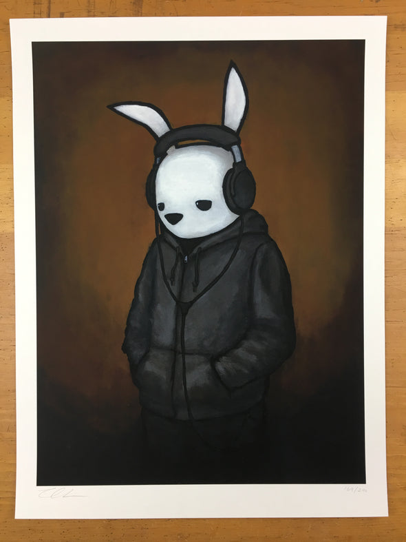 Headphones - Luke Chueh poster, limited edition art print s/n