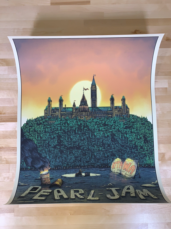 Pearl Jam - 2020 Bailey Race poster Ottawa, Canada