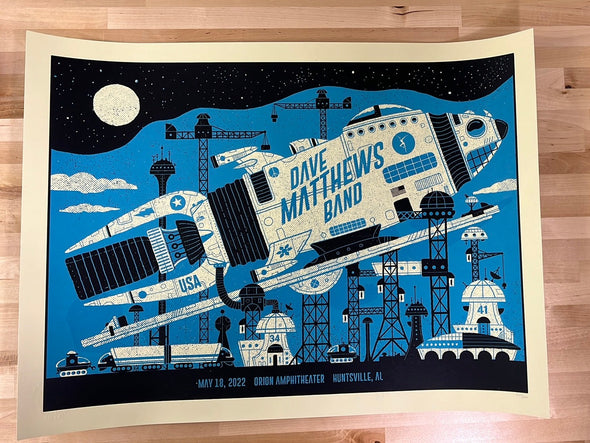 Dave Matthews Band - 2022 Methane poster Huntsville, AL